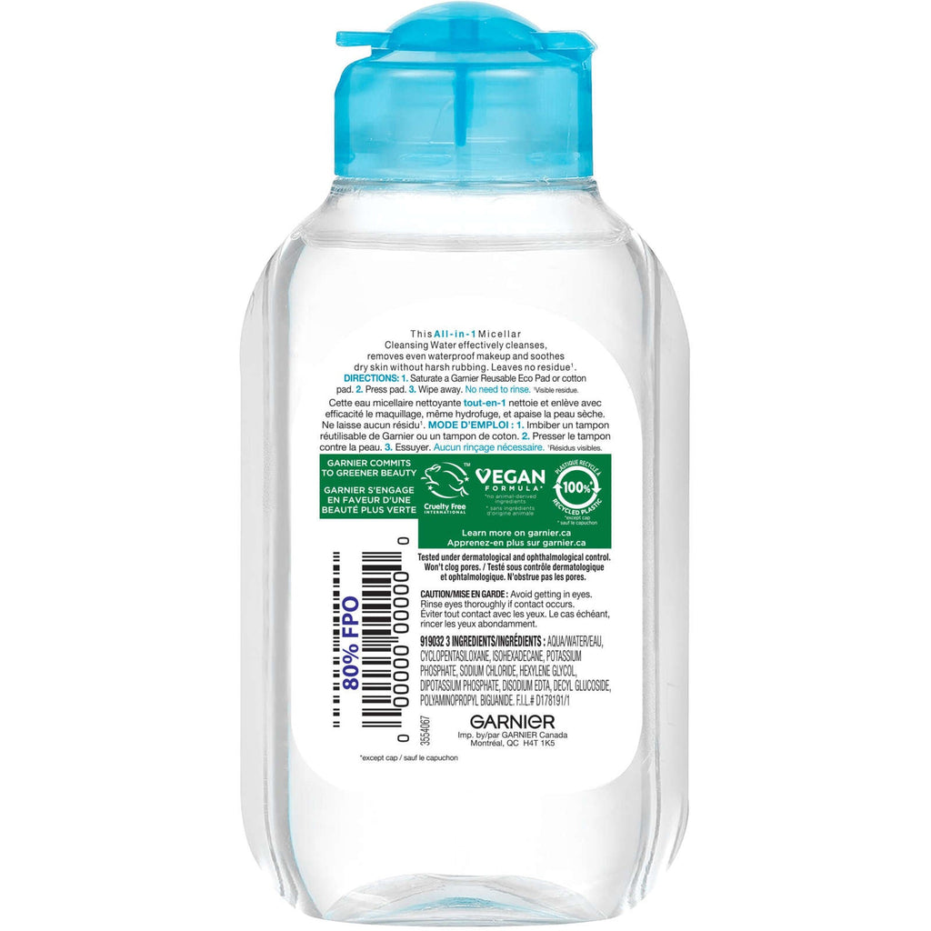 Garnier Skin Active Micellar Water For Normal And Sensitive Skin Waterproof 100 Ml