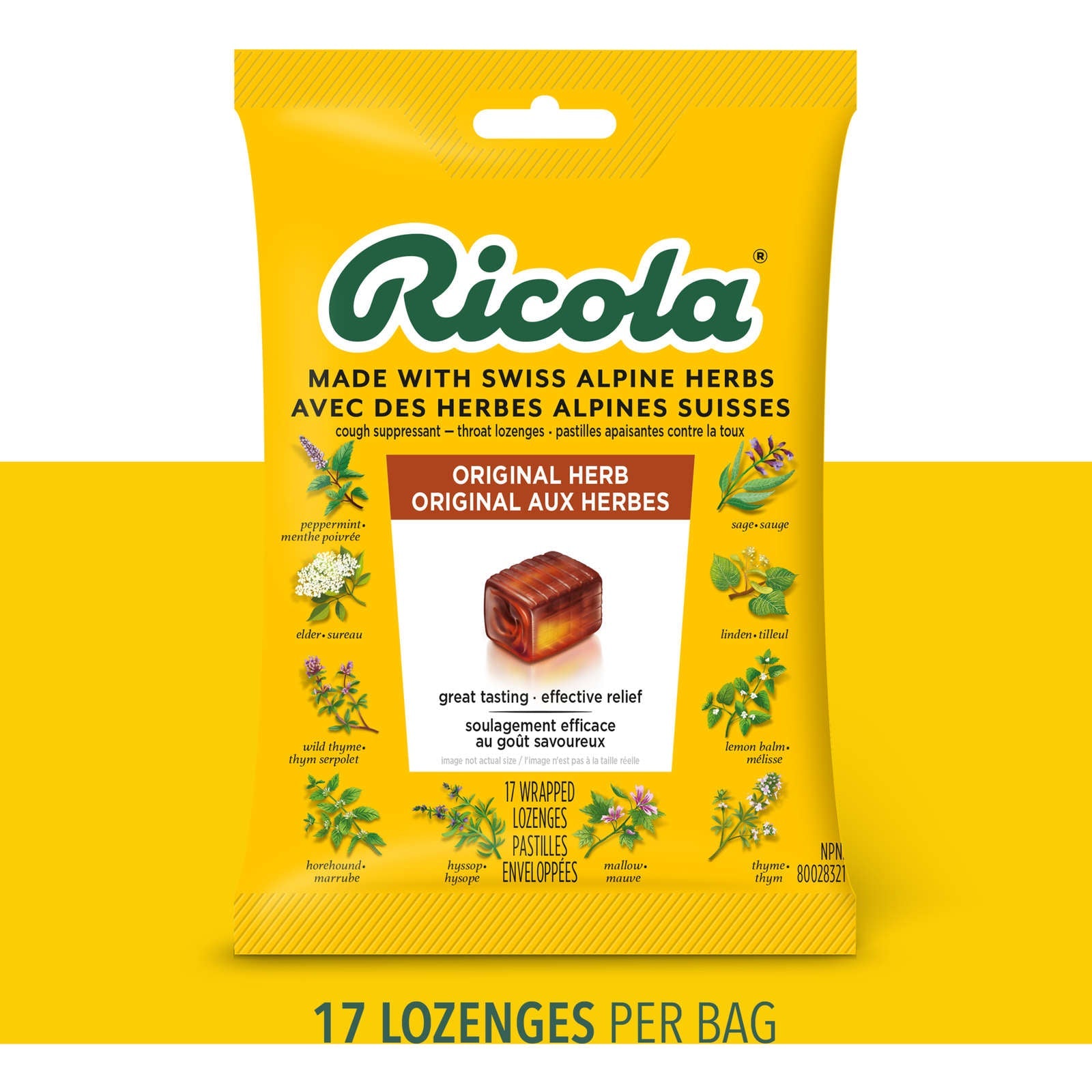 Original Natural Herb Cough Suppressant Throat Lozenges