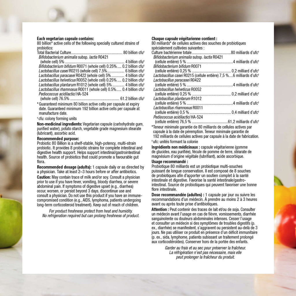 Probiotic 80 Billion 8 Probiotic Strains