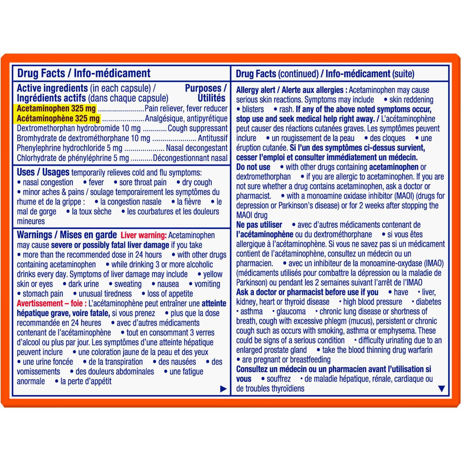 DayQuil Cold & Flu Multi-Symptom Relief Non-Drowsy Liquid Capsules, 24 Count