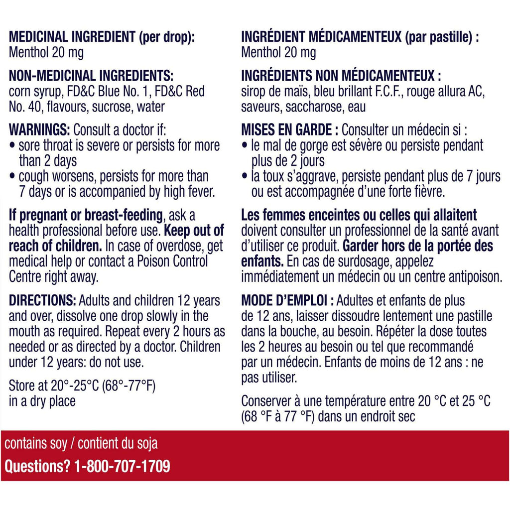 Vicks VapoCool Drops Cherry 40ct