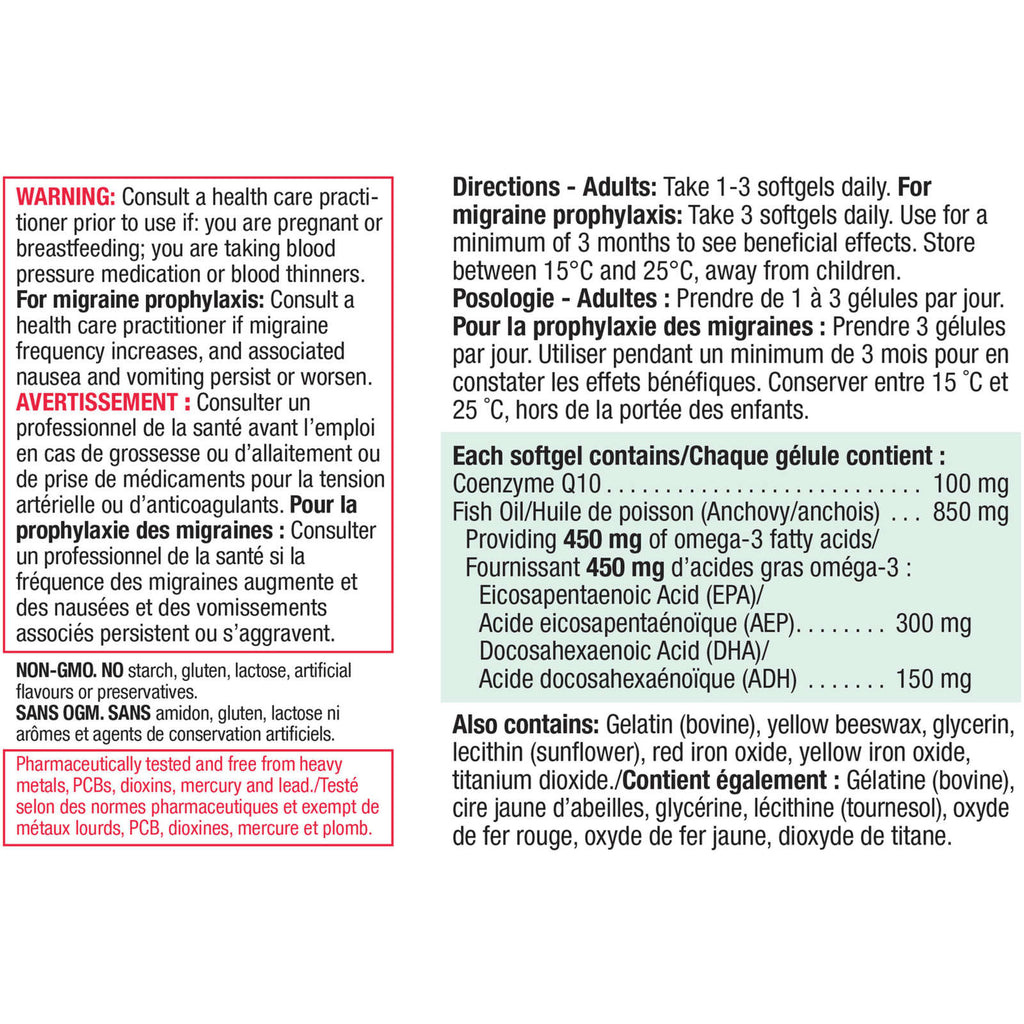 Jamieson CoQ10 100 mg with Omega-3 450 mg