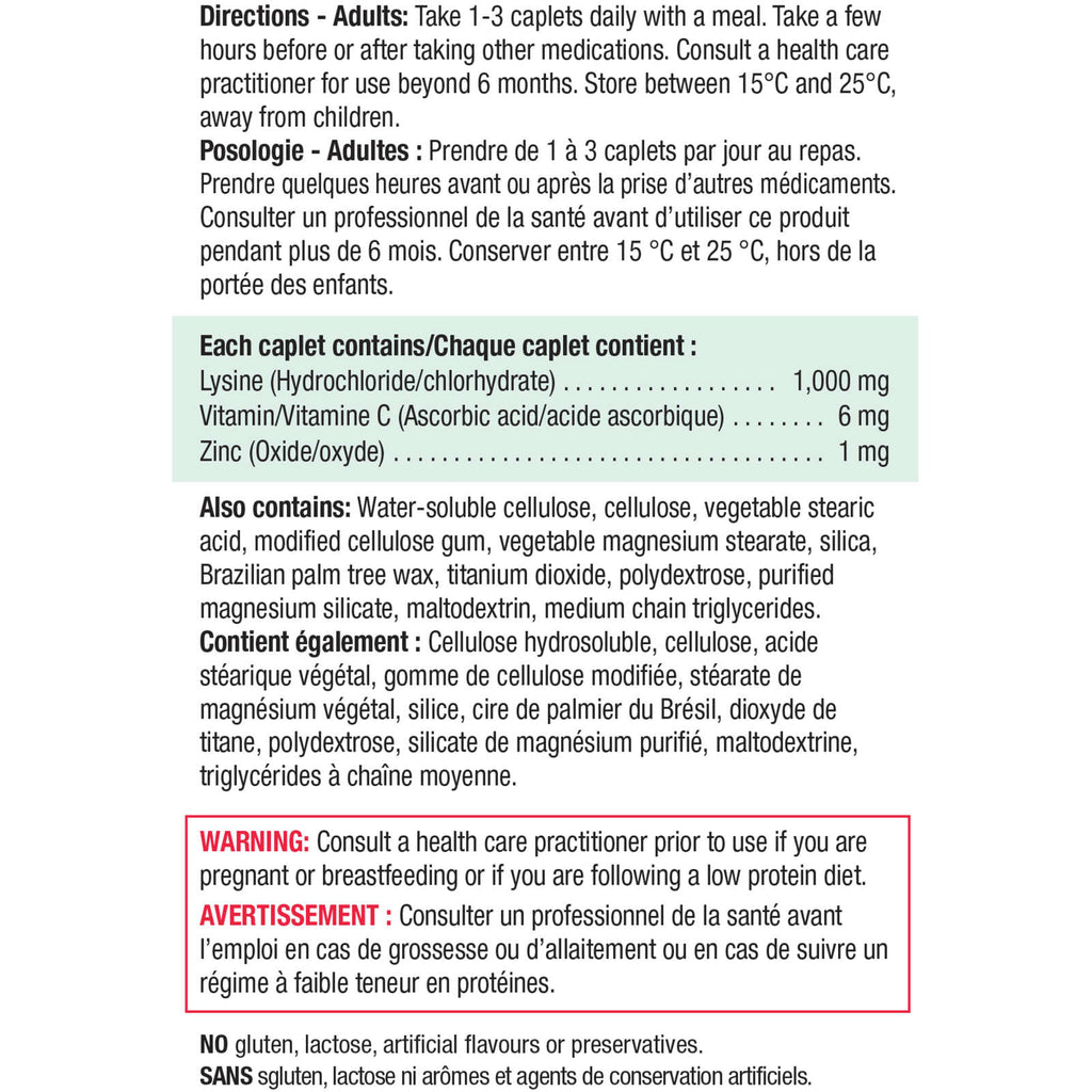 Lysine + Zinc & Vitamin C 1000mg