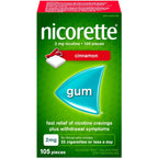 Nicotine Gum, 2 mg, Cinnamon Flavour