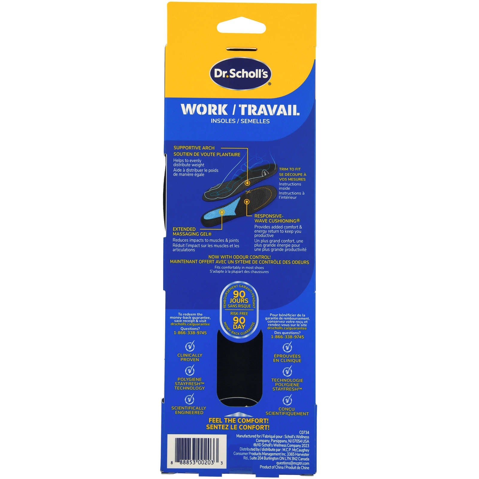 Dr. Scholl’s® Comfort & Energy Work Insoles, Women's, Sizes 6-10