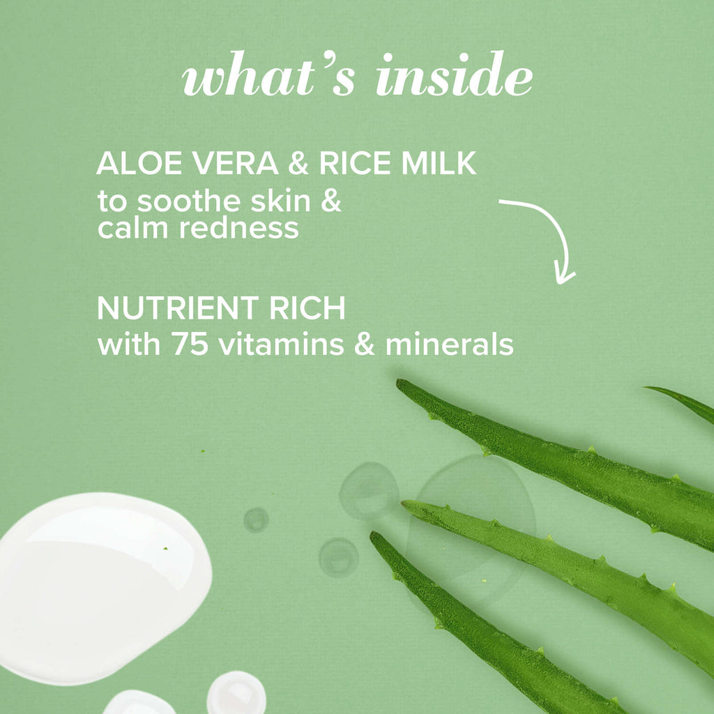 Sensitive Solutions Gentle Facial Cream Cleanser, Daily Face Wash for Sensitive Skin with Aloe, 98.9% Natural Origin, Developed with Dermatologists