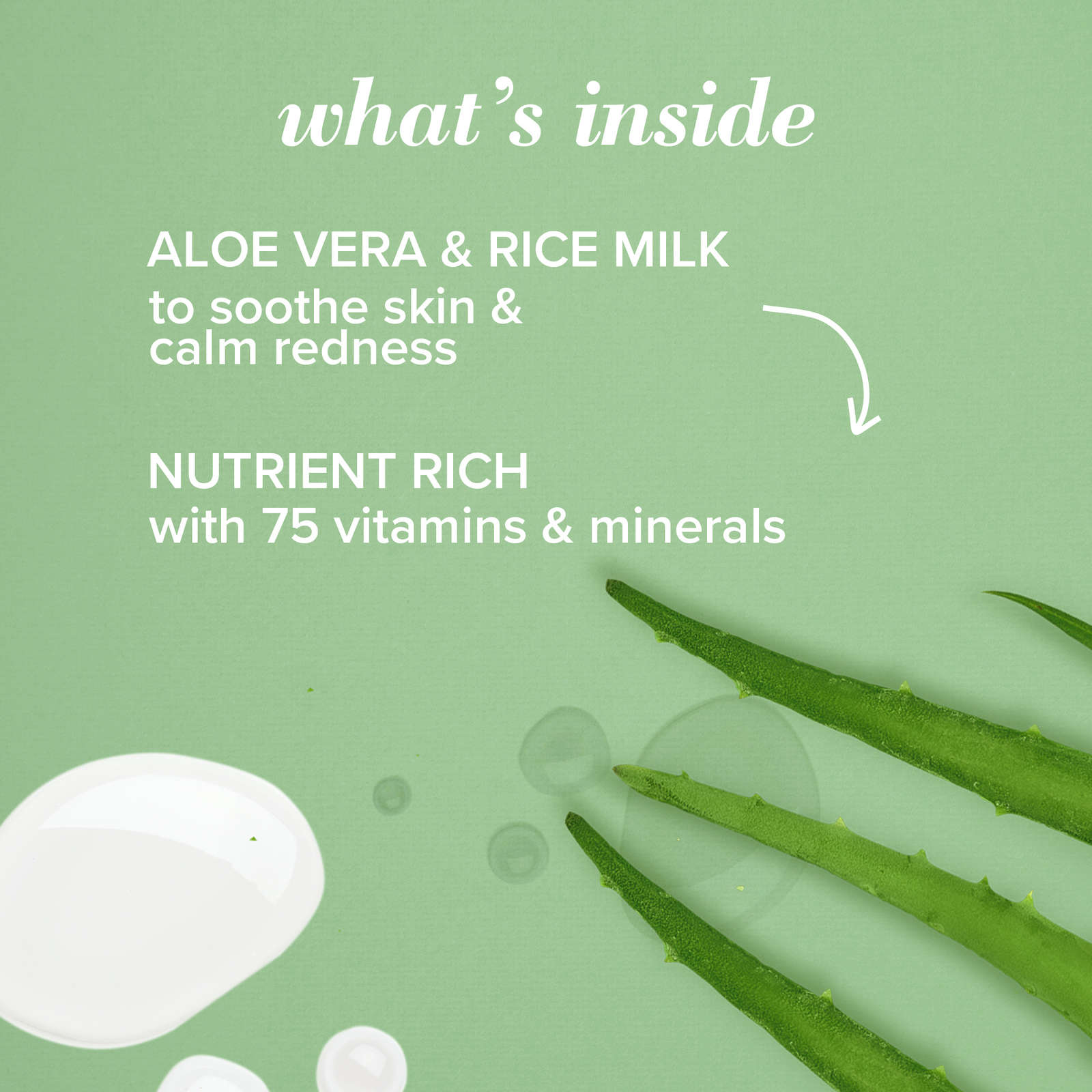 Sensitive Solutions Gentle Facial Cream Cleanser, Daily Face Wash for Sensitive Skin with Aloe, 98.9% Natural Origin, Developed with Dermatologists