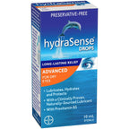 hydraSense Advanced Eye Drops, For Dry Eyes, Preservative Free, Naturally Sourced Lubricant, With Provitamin B5, 10 mL
