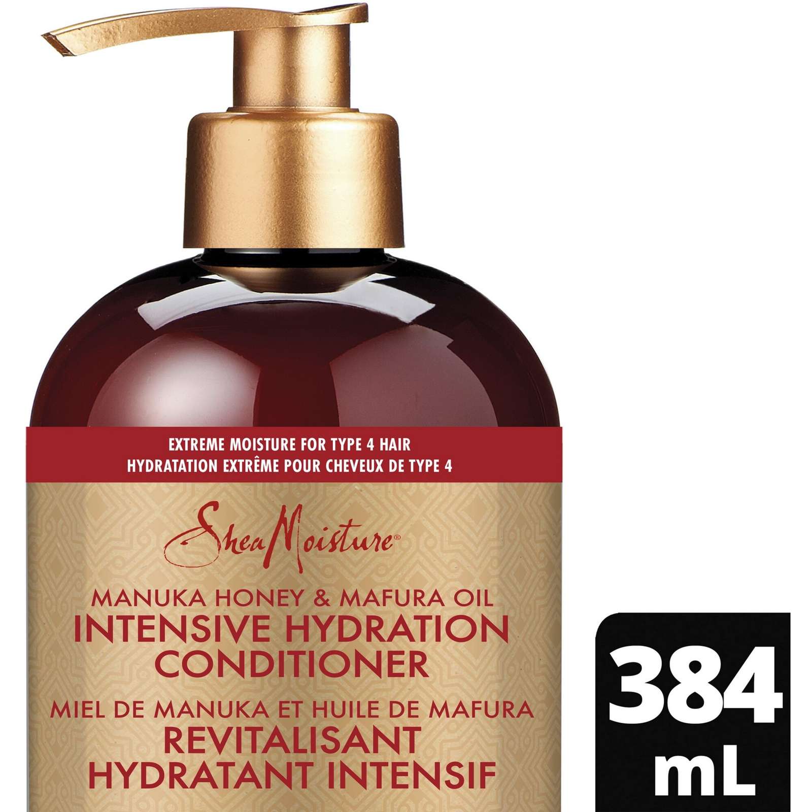 SheaMoisture Manuka Honey and Mafura Oil Intensive Hydration Conditioner for Dry, Damaged Hair with Fig Extract & Baobab Oil Nourish & Soften 384 ml