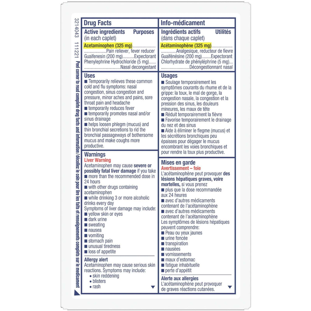 Multi-Action® Congestion, Cold & Flu Caplets