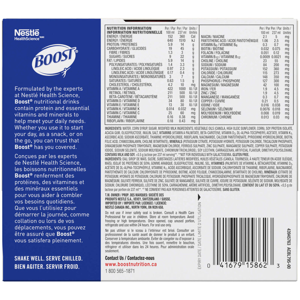 PLUS Calories Strawberry Formulated Liquid Diet Drink,6 x 237 ml