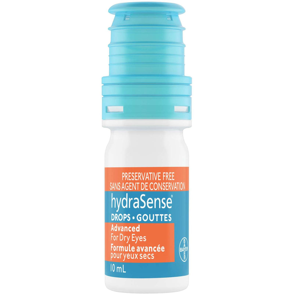 hydraSense Advanced Eye Drops, For Dry Eyes, Preservative Free, Naturally Sourced Lubricant, With Provitamin B5, 10 mL