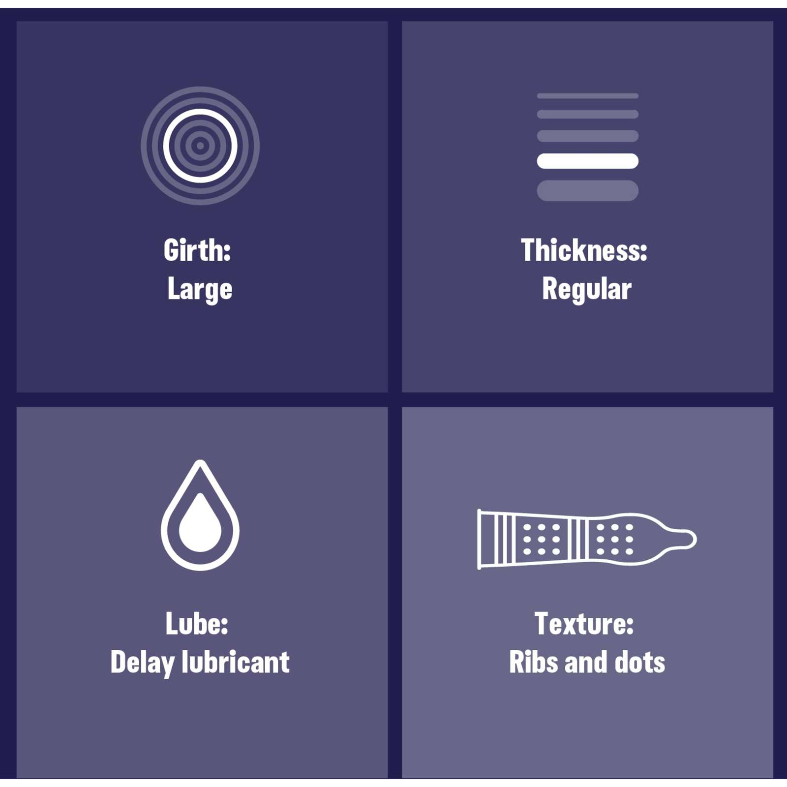 Durex Mutal Climax Condoms, Ribbed & Dotted Condoms with Delay Gel