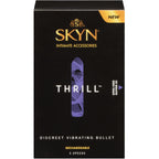 SKYN Thrill Personal Massager - Compact, Discreet, Vibrating Bullet Massager - Rose Gold Plating - Rechargeable, Water Resistant and Latex-Free, 3 speeds varying from gentle to intense.