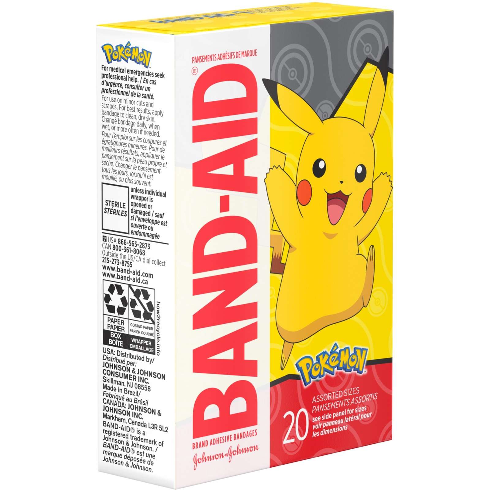 Adhesive Bandages for Kids, Pokémon
