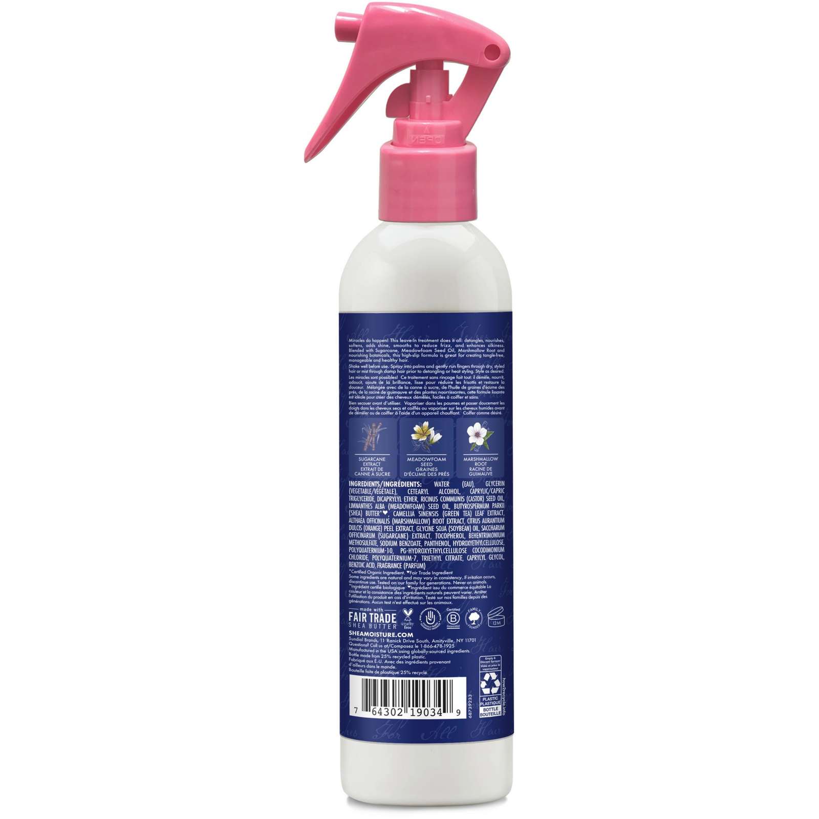 Sugarcane Extract & Meadowfoam Seed Silicone Free Miracle Styler Leave-in Treatment