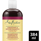 SheaMoisture Jamaican Black Castor Oil Stengthen & Restore shampoo for Damaged Hair with Shea Butter, Peppermint & Apple Cider Vinegar To Cleanse and Nourish Hair 384 ml