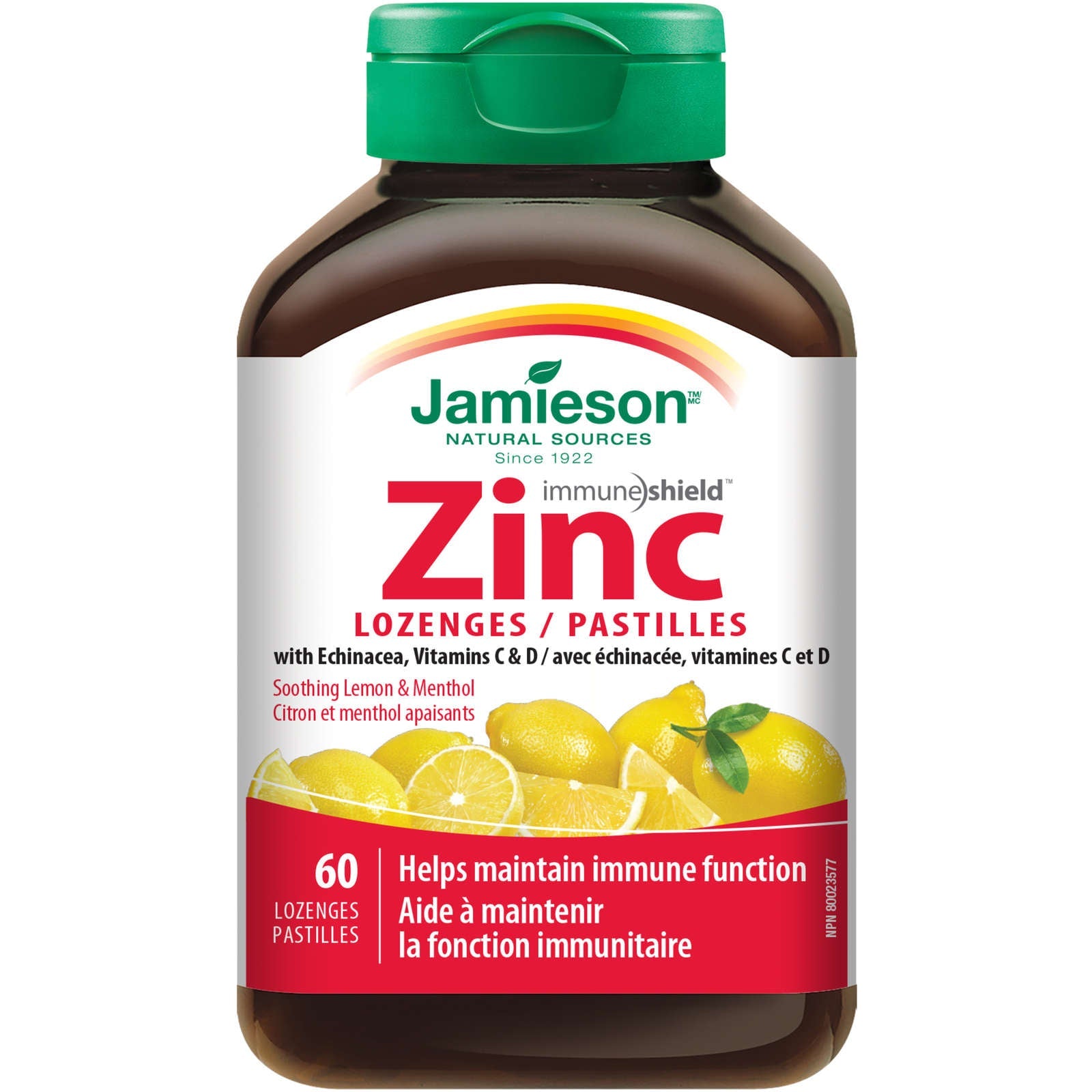 Zinc Lozenges with Echinacea, Vitamin C & D, Honey Lemon Flavour