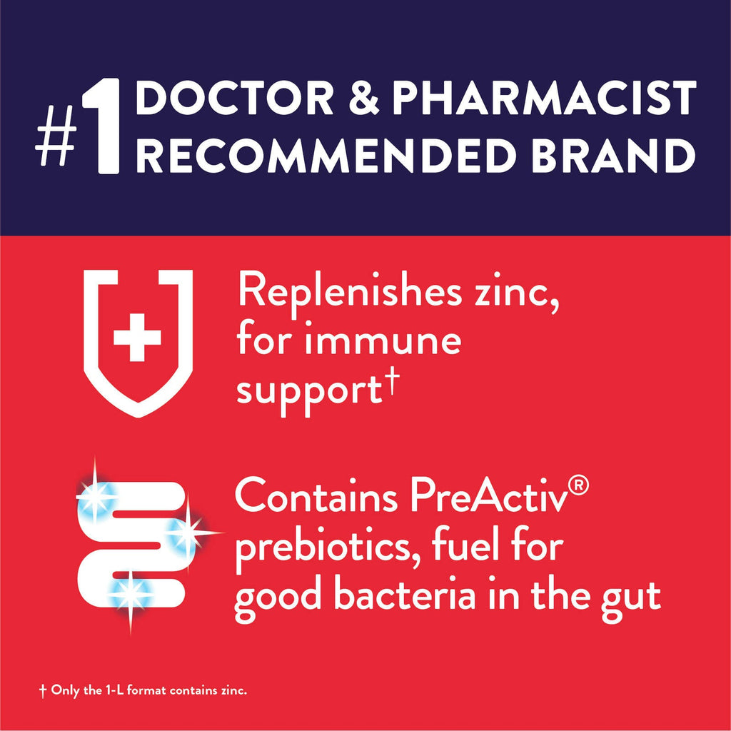 Pedialyte® AdvancedCare, Electrolyte Oral Rehydration Solution, Cherry Punch, 1-L Bottle