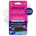 Amopé® Pedi Perfect™ Ultra Coarse Roller Heads, 2 refills