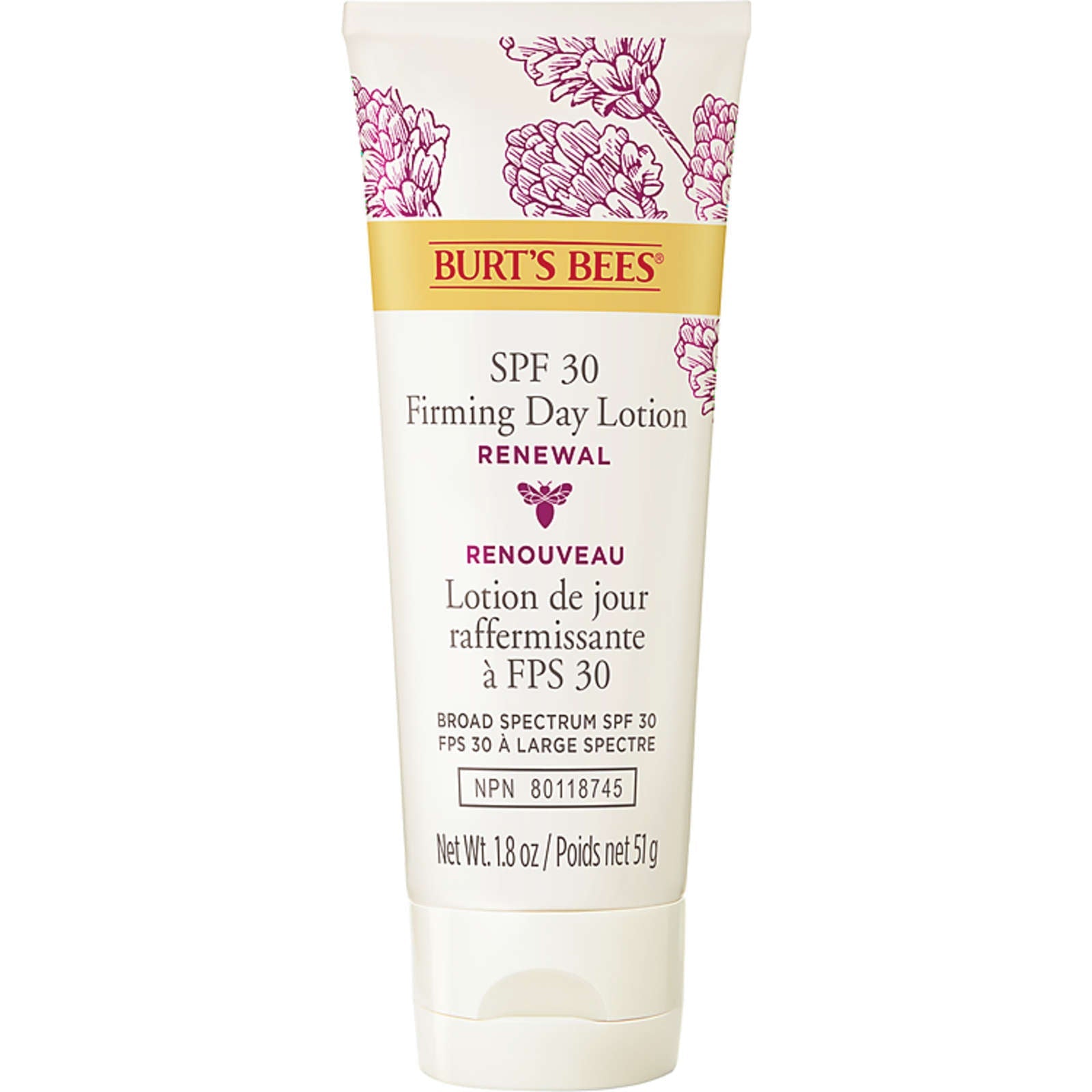 Renewal Firming Day Lotion with Bakuchiol, Broad Spectrum SPF 30 Lightweight Mineral Sunscreen, 51 g