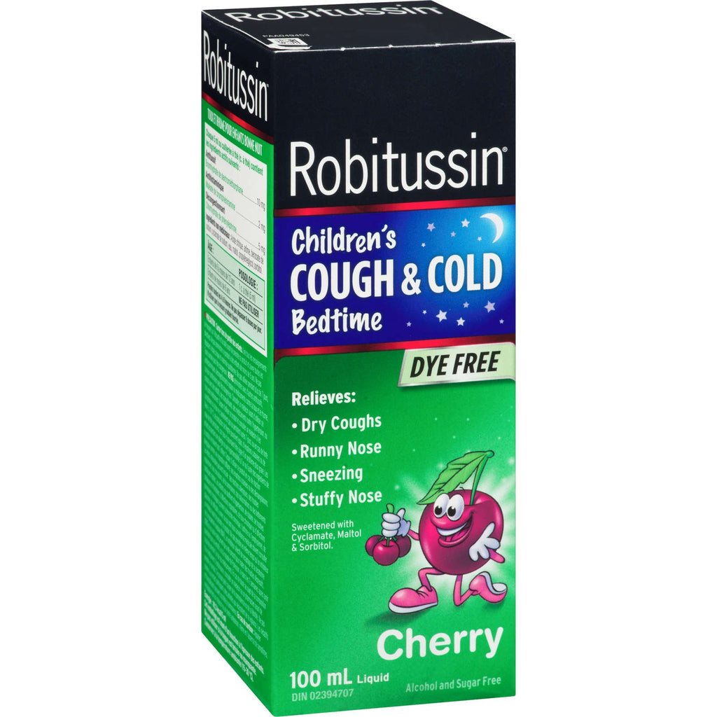 Robitussin Children's Cough & Cold Bedtime Liquid Cherry 100 ml