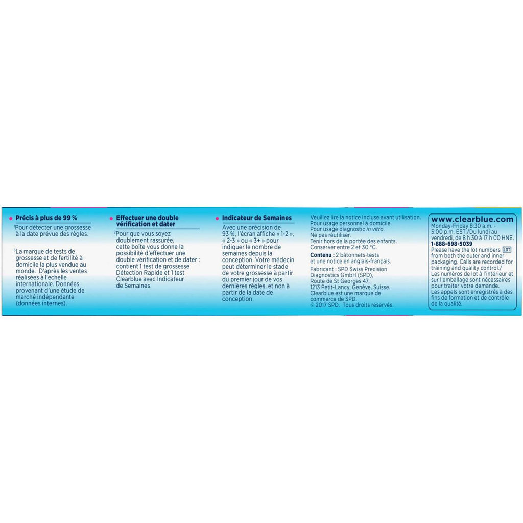 Pregnancy Test Double-Check and Date Combo Pack, Value Pack, 2ct