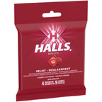 Halls Relief Mentho-lyptus Cherry Flavour, 4 x 9 Cough Drops Multipack