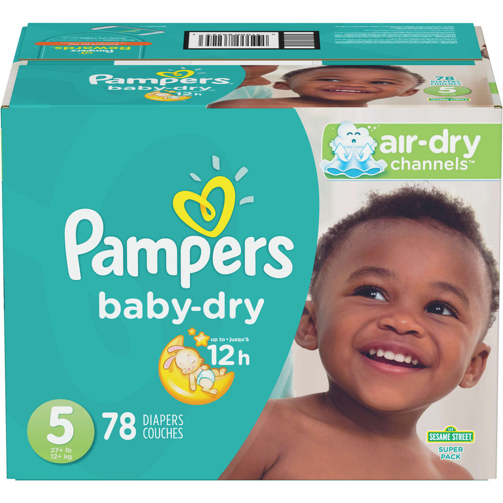 Pampers Baby-Dry Diapers Size 5 78 Count