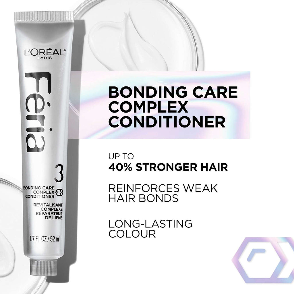 L'Oreal Paris Feria Midnight Bold, M10 Cosmic Azure Rich Blue Hair Dye, Permanent Hair Color for Women, Formulated for Dark Hair, For All Hair Types & Textures, 1 EA