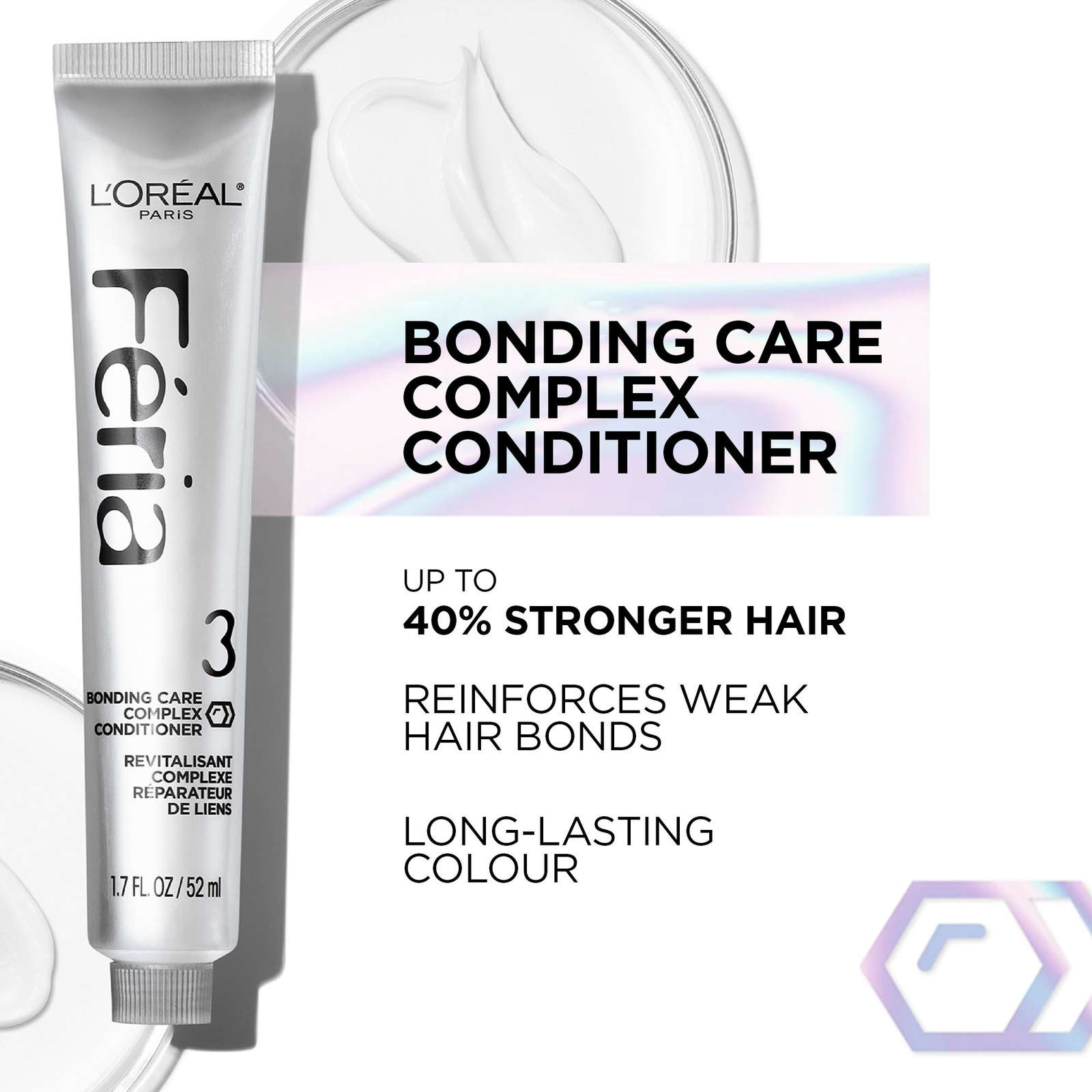 L'Oreal Paris Feria Midnight Bold, M10 Cosmic Azure Rich Blue Hair Dye, Permanent Hair Color for Women, Formulated for Dark Hair, For All Hair Types & Textures, 1 EA