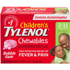 Children's Medicine, Fever & Pain, Chewable, Bubble Gum