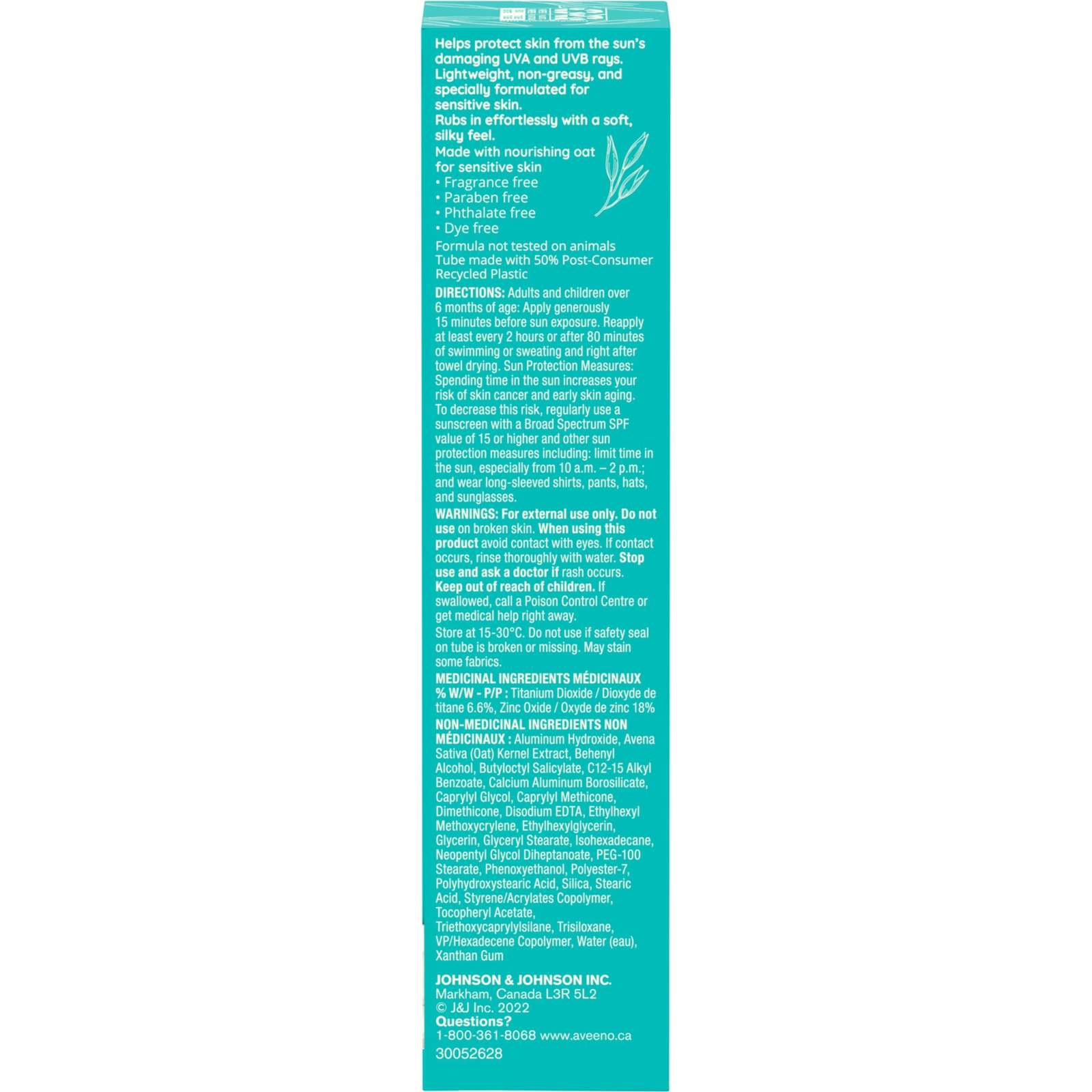 Protect  Soothe Face Mineral Sunscreen Spf 30