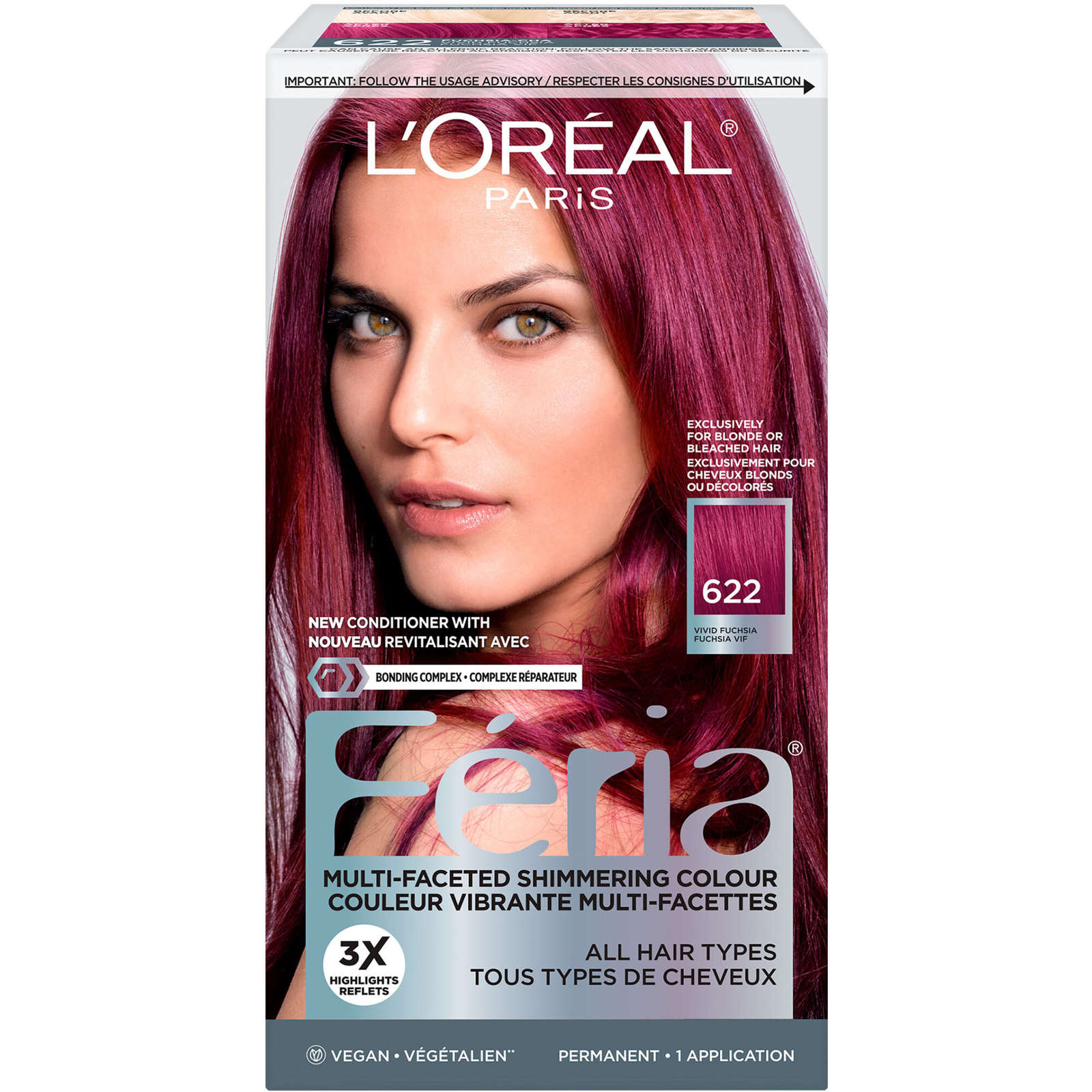 High Intensity Multi-Faceted Shimmering Permanent Hair Color, 3X Highlights, Gentle , Deep Conditioning Hair Dye