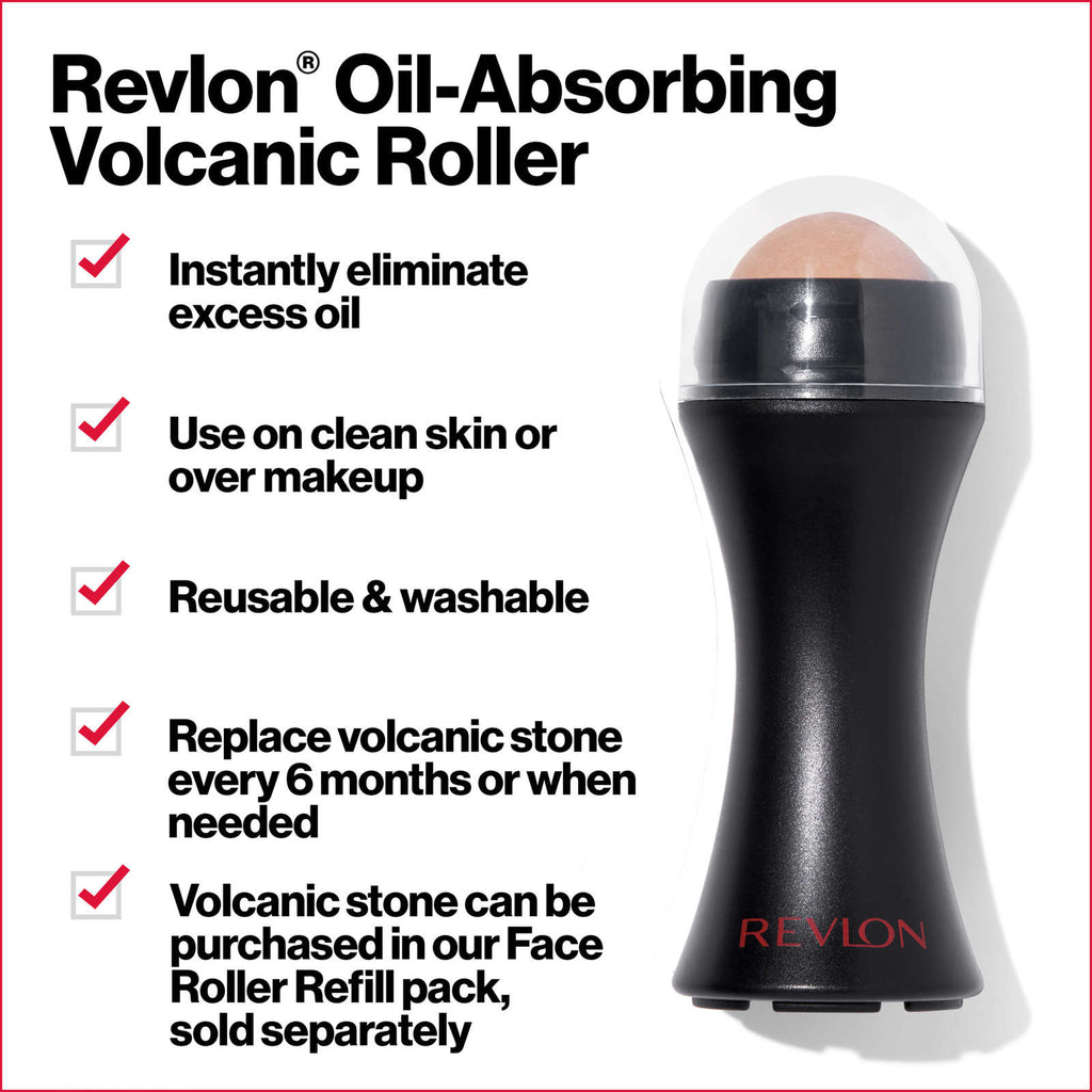 Oil-Absorbing Volcanic Roller, On-the-go and Reusable