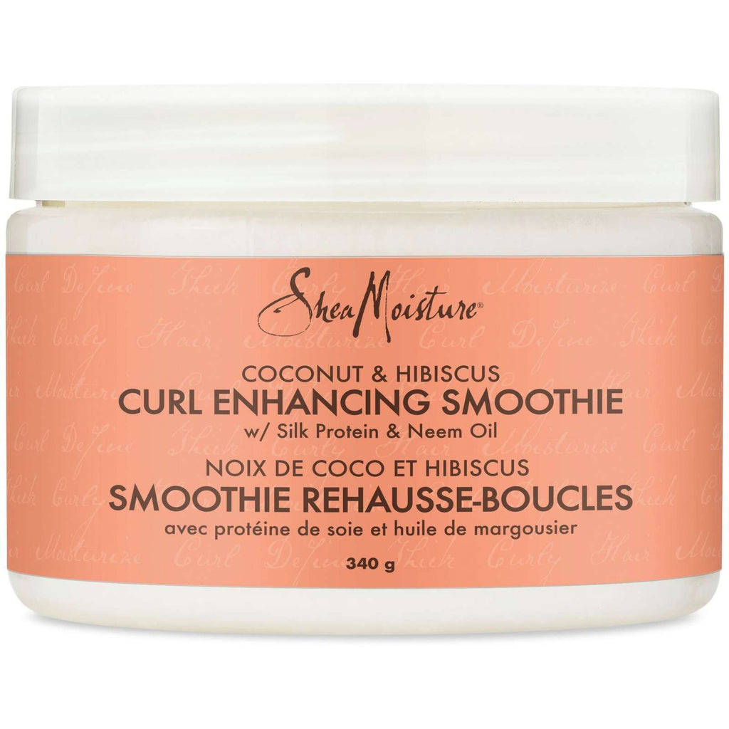 Deep Conditioning Curl Enhancing Smoothie hair repair for thick, curly Hair Coconut & Hibiscus with Silk Protein & Neem Oil 340 g