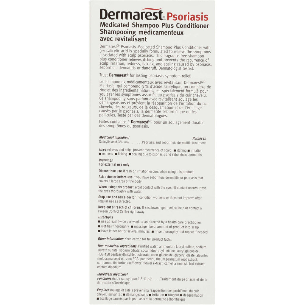 Dermarest Psoriasis Medicated Shampoo Plus Conditioner