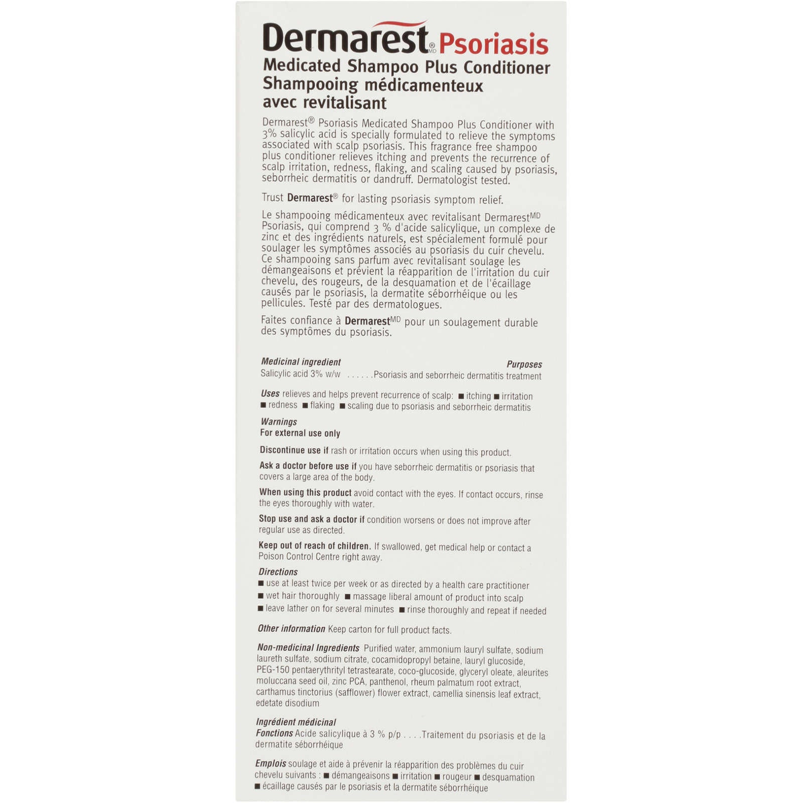 Dermarest Psoriasis Medicated Shampoo Plus Conditioner