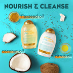 Lightweight + Coconut Fine Curls Shampoo, Lightweight, Shampoo for Curly Hair, Coconut Water Shampoo, Flaxseed Oil, Citrus Oil