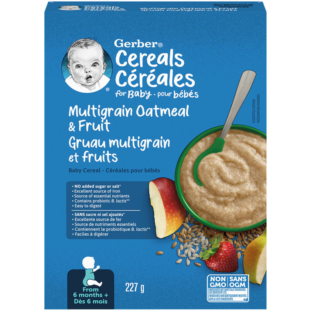 Stage 2 Multigrain Oatmeal & Fruit Baby Cereal