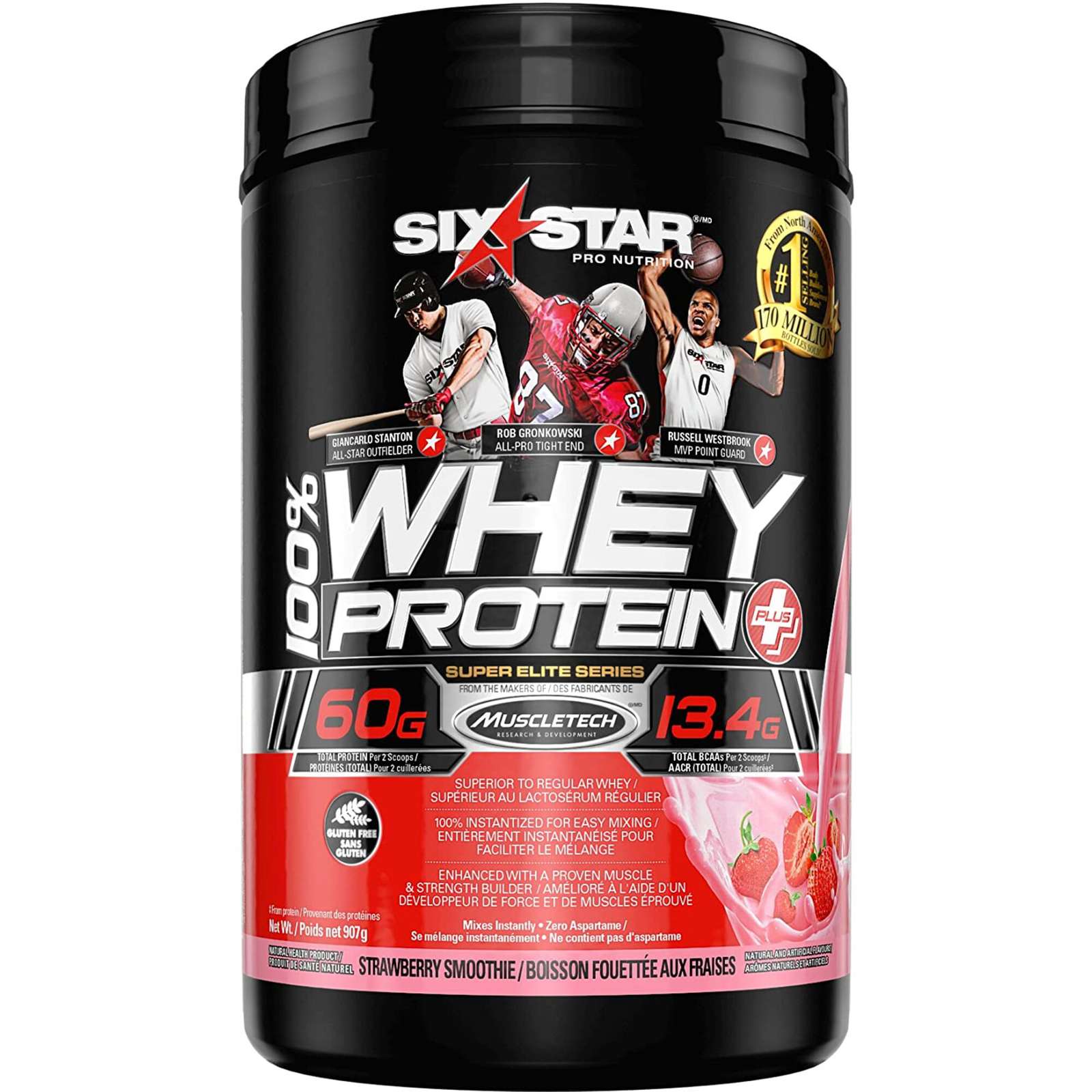 Six Star Elite Series Whey Protein Plus Strawberry Powder