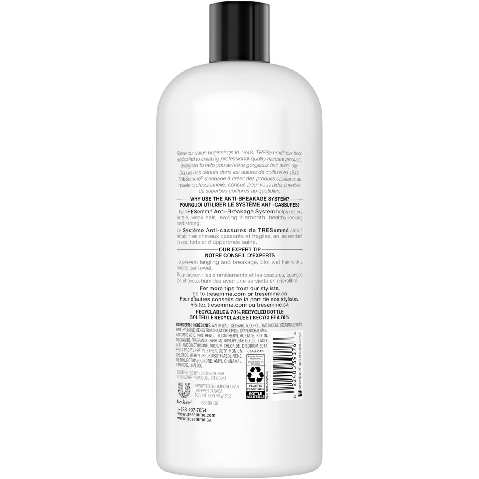 TRESemmé Conditioner deep conditioner for split ends Anti-Breakage strengthens and detangles hair 828 ml