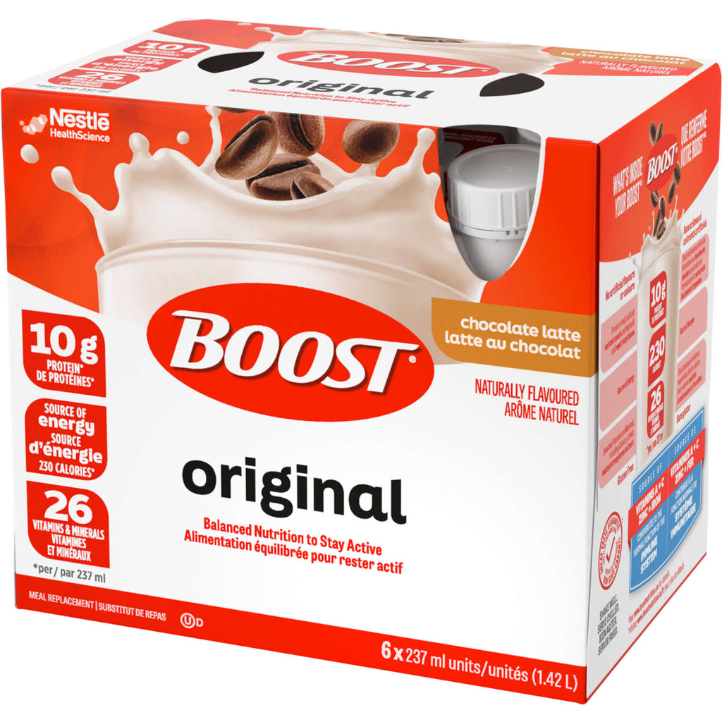 Original Chocolate Latte Meal Replacement Drink, Pack of 6, 6 x 237 ml