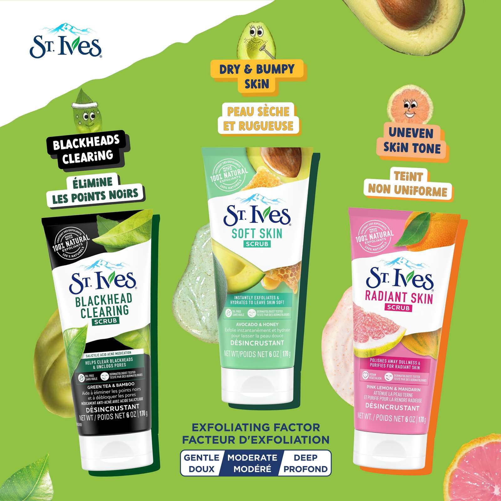 Blackhead Clearing Green Tea & Bamboo  Scrub  170 g