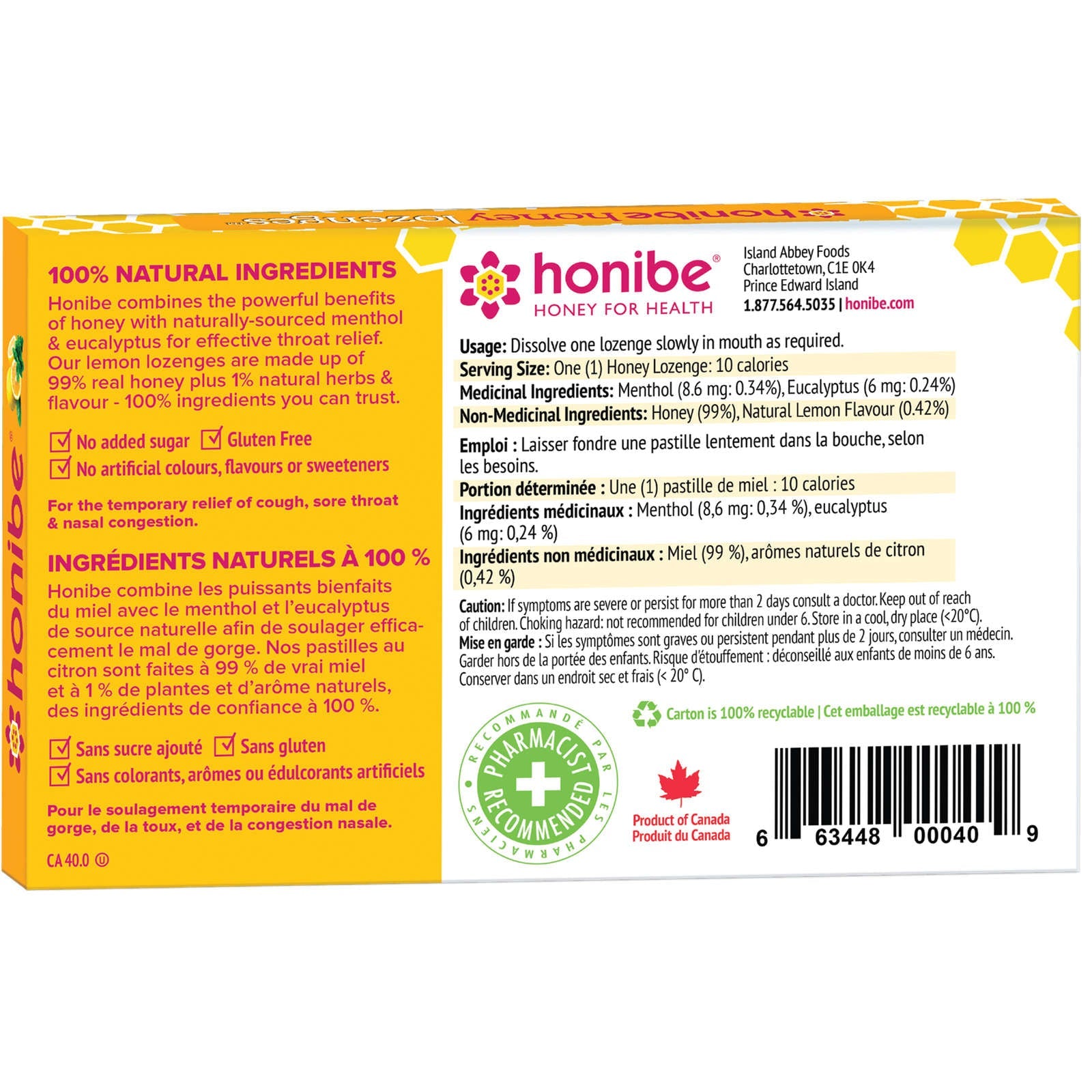 Honey Lozenges Immune Boost