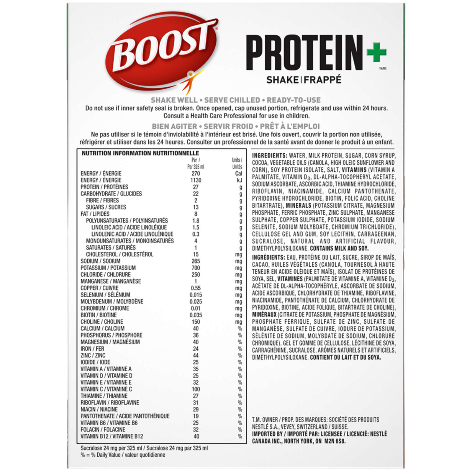 Protein ™ Shake Meal Replacement 4 x 325 ml