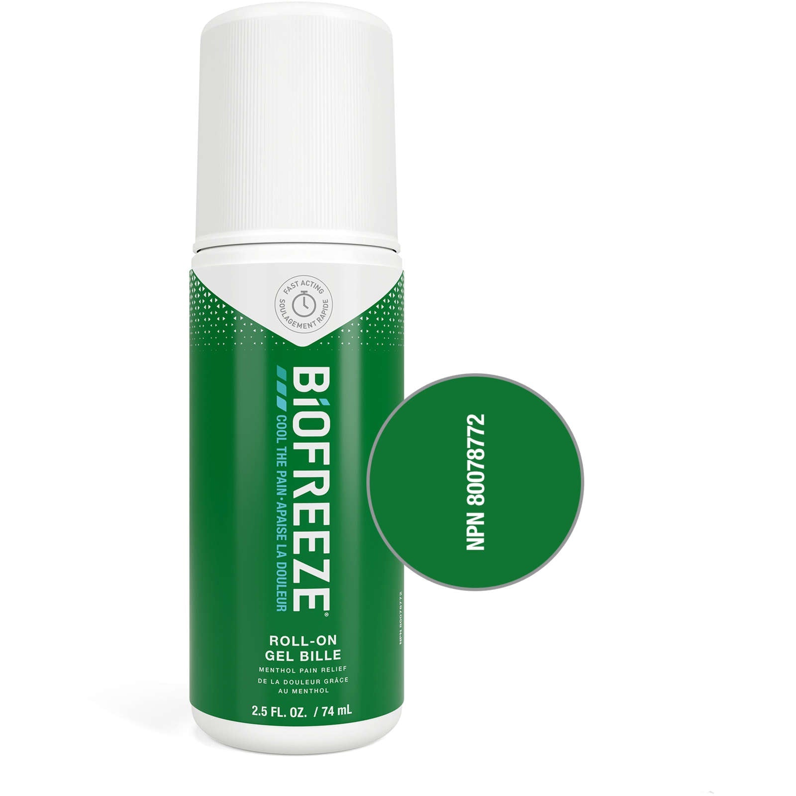 Biofreeze Roll-On Fast Acting Menthol Pain Relief