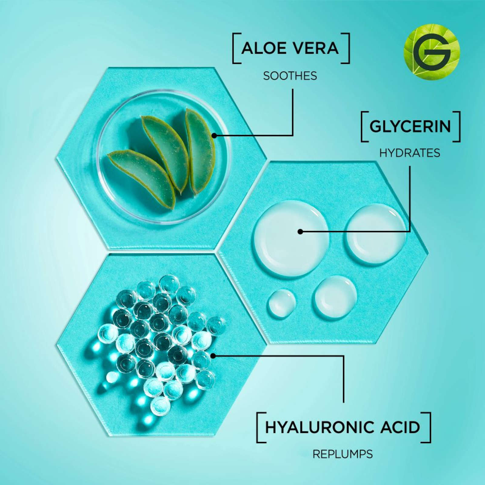 Aloe Vera Face Serum with Hyaluronic Acid, Replumping and Hydrating, for Normal to Combo Skin