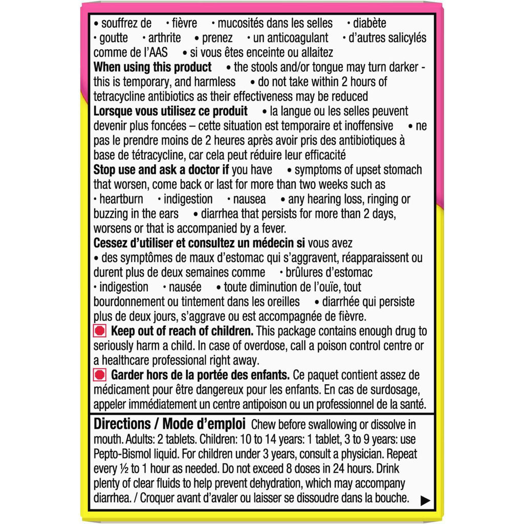 Pepto Bismol Chewable Tablets  24 ct