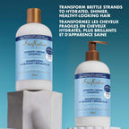 SheaMoisture Manuka Honey & Yogurt Hydrate & Repair Conditioner for Damaged Wavy & Curly hair with Mafura & Baobab Oils 384 ml